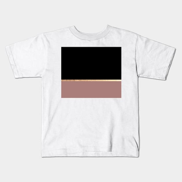 Black and gold marble II Kids T-Shirt by marbleco